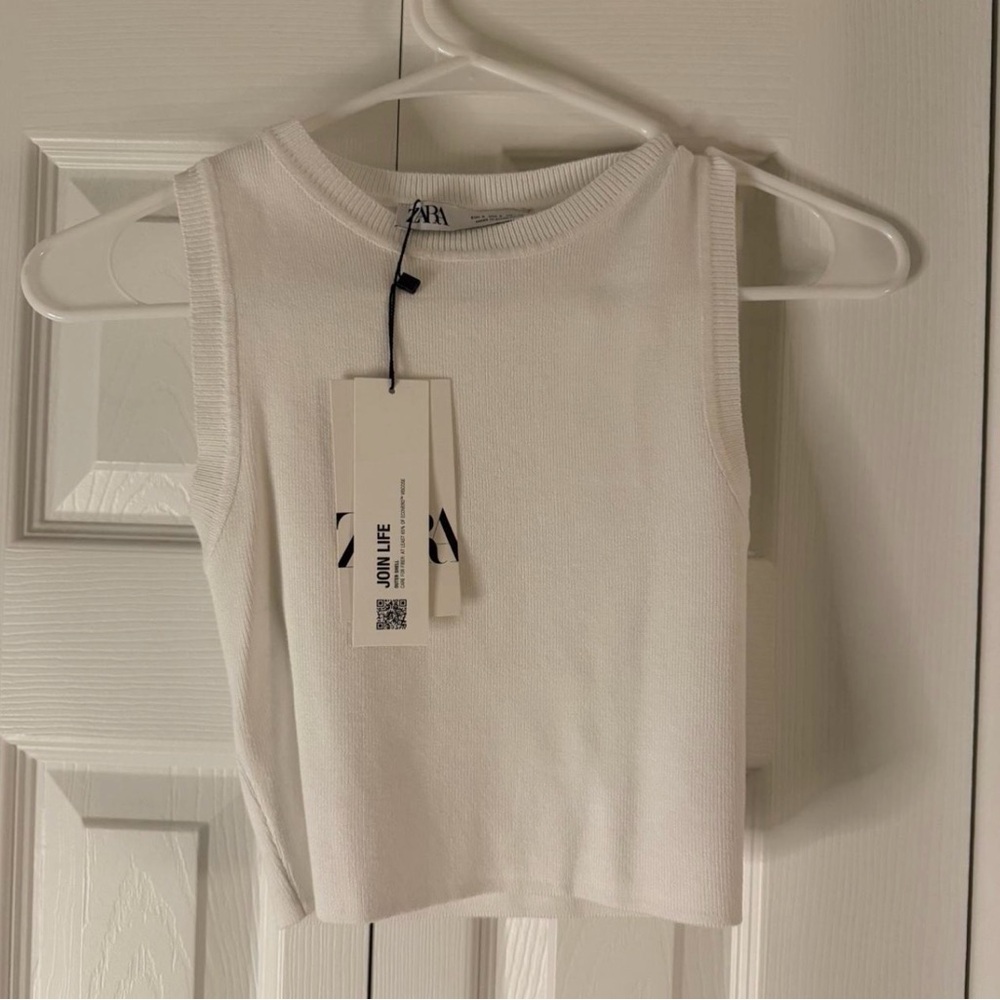 Zara Women's Classic White Tank Top